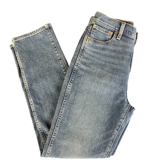 J.Crew Factory Jeans Women Sze 25 Blue High Rise Classic Casual Stone Wash Denim - Picture 6 of 11